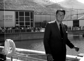 Governor Ronald Reagan at Edmonton Pumping Plant